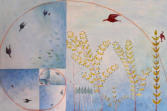 Piante ornamentali ed uccelli,2  (cm. 35x22) - 2002